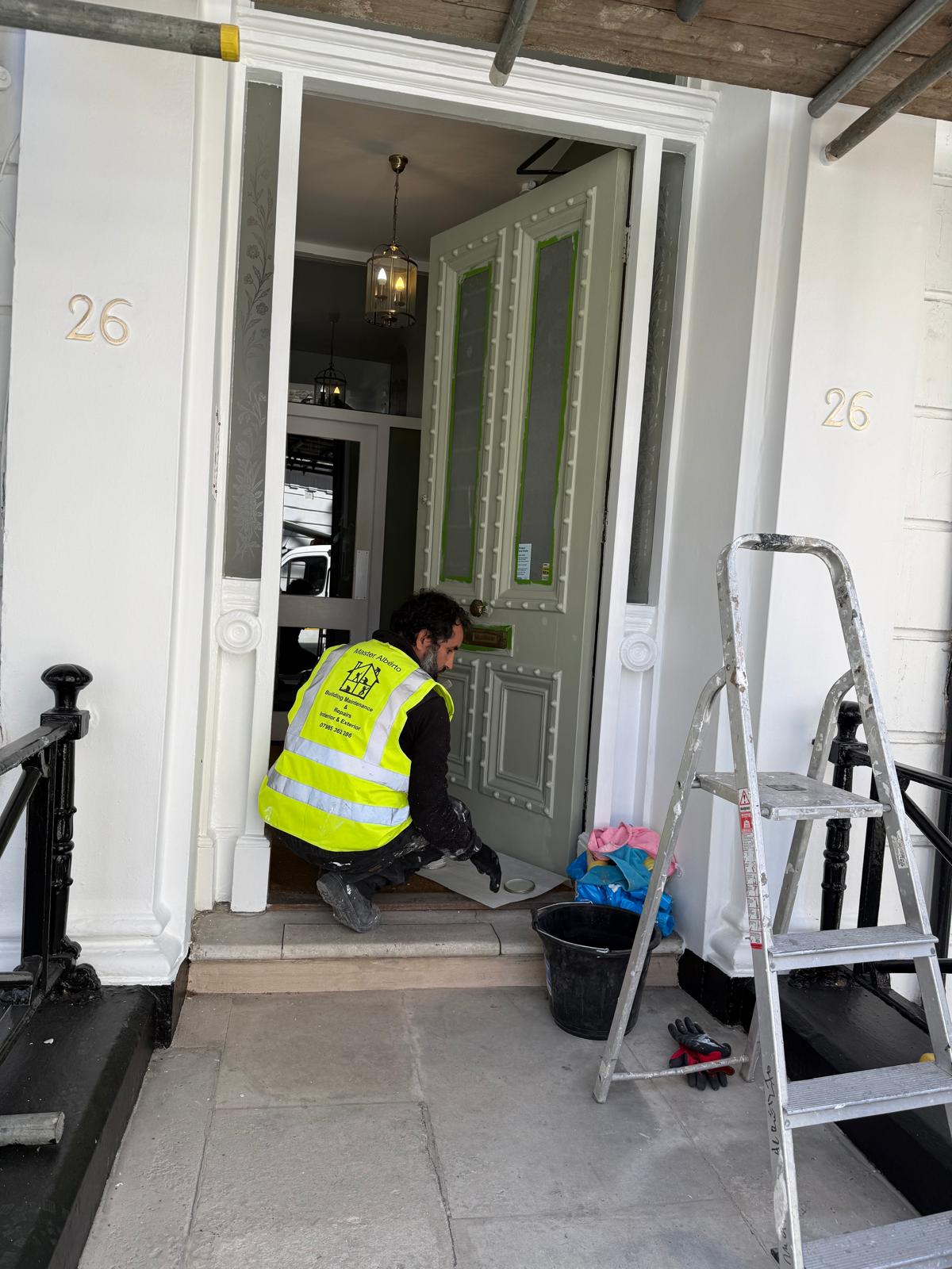Master Alberto team member on site