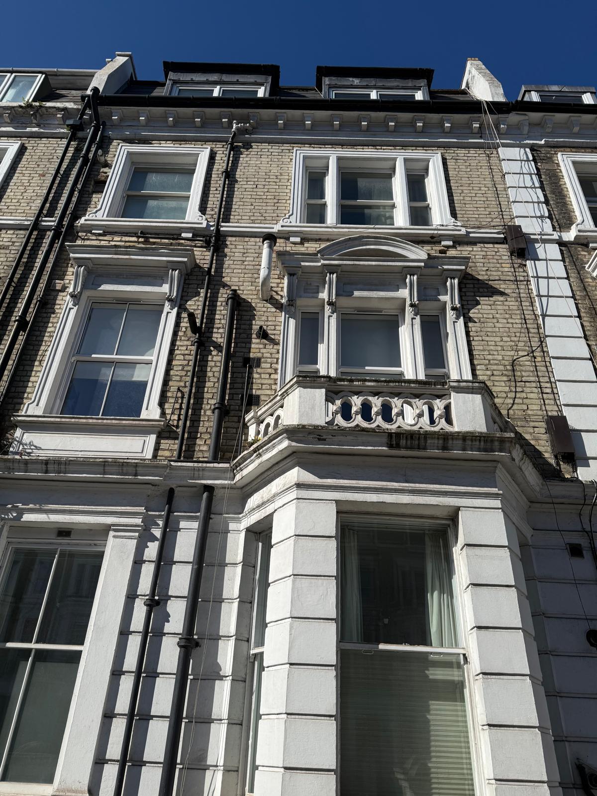 Exterior facade before restoration