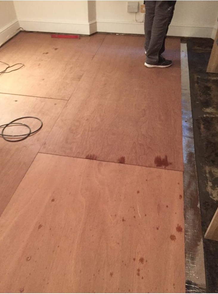 Oak flooring — Kensington — before